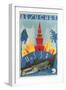 Visit the Ussr Travel Poster-null-Framed Art Print