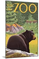 Visit the Zoo, Bear in the Forest-Lantern Press-Mounted Art Print