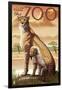 Visit the Zoo, Cheetah View-Lantern Press-Framed Art Print