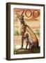Visit the Zoo, Cheetah View-Lantern Press-Framed Art Print