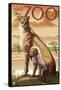 Visit the Zoo, Cheetah View-Lantern Press-Framed Stretched Canvas