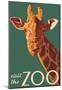 Visit The Zoo, Giraffe Up Close-null-Mounted Poster