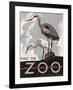 Visit the Zoo - Herons-The Vintage Collection-Framed Art Print