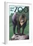 Visit the Zoo, Mandrill Scene-Lantern Press-Framed Art Print