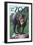 Visit the Zoo, Mandrill Scene-Lantern Press-Framed Art Print