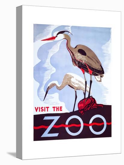 Visit the Zoo-null-Stretched Canvas