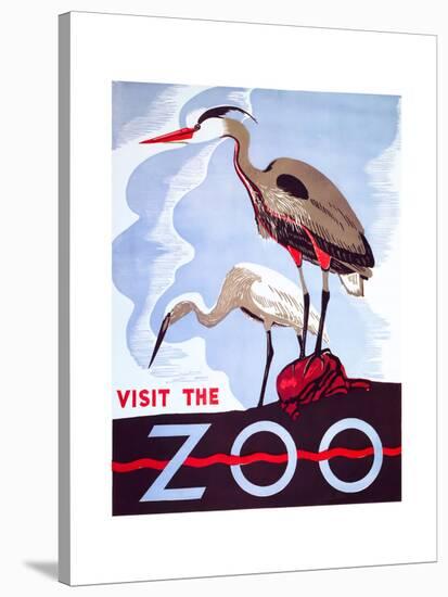 Visit the Zoo-null-Stretched Canvas