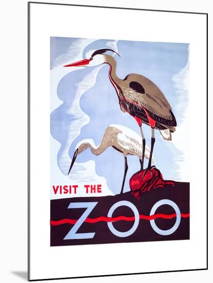 Visit the Zoo-null-Mounted Giclee Print