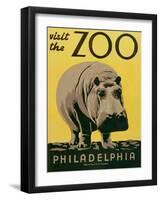 Visit the Zoo-null-Framed Art Print