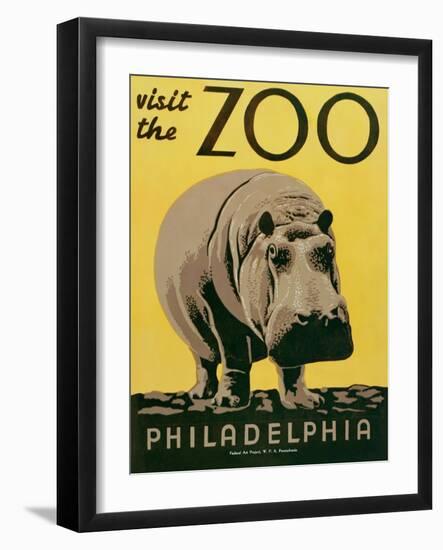 Visit the Zoo-null-Framed Art Print