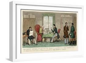 Visit to a Money Lender-Robert Cruickshank-Framed Art Print