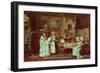 Visit to a New Mother, 1879-Mihaly Munkacsy-Framed Giclee Print