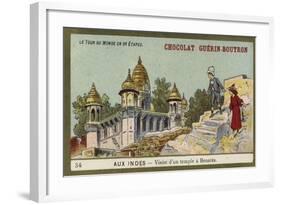 Visit to a Temple in Benares, India-null-Framed Giclee Print