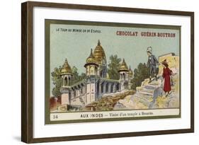 Visit to a Temple in Benares, India-null-Framed Giclee Print