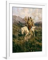 Visit to Another Tribe, 1909-Edward Samuel Paxson-Framed Giclee Print