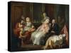 Visit to Doctor-Pierre Adrien Choquet-Stretched Canvas