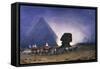 Visit to Sphinx in Giza, from Empress Eugenie of France's Journey in Egypt-Charles Theodore Frere-Framed Stretched Canvas