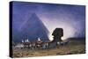 Visit to Sphinx in Giza, from Empress Eugenie of France's Journey in Egypt-Charles Theodore Frere-Stretched Canvas