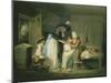 Visit to the Child at Nurse, C.1788-George Morland-Mounted Giclee Print