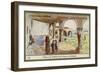 Visit to the Mission of San Juan, California-null-Framed Giclee Print