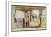 Visit to the Mission of San Juan, California-null-Framed Giclee Print