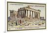 Visit to the Parthenon and the Acropolis, Athens-null-Framed Giclee Print