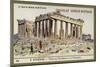 Visit to the Parthenon and the Acropolis, Athens-null-Mounted Giclee Print