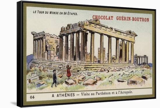 Visit to the Parthenon and the Acropolis, Athens-null-Framed Stretched Canvas