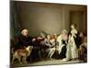 Visit to the Priest-Jean-Baptiste Greuze-Mounted Giclee Print