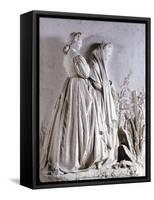 Visit to Tomb-Adriano Cecioni-Framed Stretched Canvas