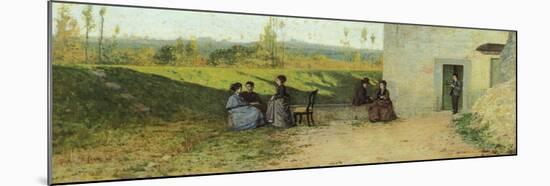 Visit to Villa, 1864-Silvestro Lega-Mounted Giclee Print