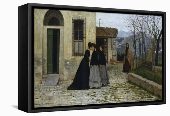 Visit-Silvestro Lega-Framed Stretched Canvas