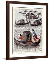 Visita De Las Novicias A Sus Parientes En El Monasterio-Habiti D’Hvomeni Et Donne Venetiane 1609-Franco Giacomo-Framed Art Print