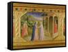 Visitation, from the Predella of the Annunciation Alterpiece, c. 1430-32 (Tempera & Gold on Panel)-Fra Angelico-Framed Stretched Canvas