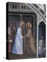 Visitation, Mary Meeting Elizabeth, Scene from New Testament Stories, 1375-1378-Giusto de' Menabuoi-Stretched Canvas