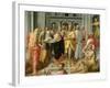 Visitation, Meeting of Mary and Elizabeth in the Presence of Saints Joseph and Jerome-Pellegrino Tibaldi-Framed Art Print