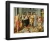 Visitation, Meeting of Mary and Elizabeth in the Presence of Saints Joseph and Jerome-Pellegrino Tibaldi-Framed Art Print