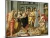 Visitation, Meeting of Mary and Elizabeth in the Presence of Saints Joseph and Jerome-Pellegrino Tibaldi-Mounted Art Print