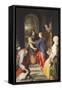 Visitation of the Virgin Mary to St Elizabeth-Federico Bencovich-Framed Stretched Canvas