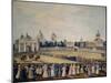 Visitation of Tsar Alexander I in the Alexander Nevsky Monastery, 1821-null-Mounted Giclee Print