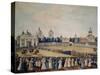 Visitation of Tsar Alexander I in the Alexander Nevsky Monastery, 1821-null-Stretched Canvas