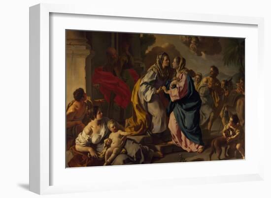 Visitation, Oil Painting-Francesco de Mura-Framed Giclee Print