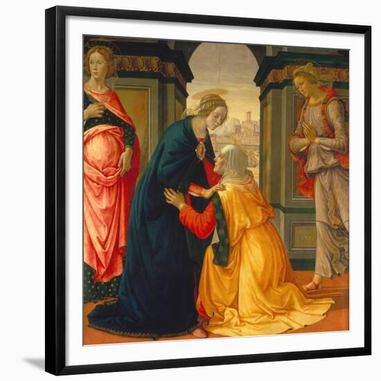 Visitation, with Maria Jakobaea and Maria Salome, 1491-Domenico Ghirlandaio-Framed Giclee Print