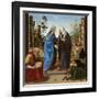 Visitation with St. Nicholas and St. Anthony Abbot, c.1490-Piero di Cosimo-Framed Giclee Print