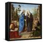 Visitation with St. Nicholas and St. Anthony Abbot, c.1490-Piero di Cosimo-Framed Stretched Canvas