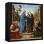 Visitation with St. Nicholas and St. Anthony Abbot, c.1490-Piero di Cosimo-Framed Stretched Canvas