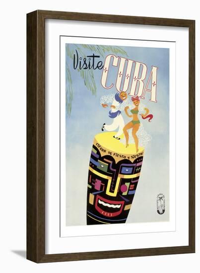 Visite Cuba-null-Framed Giclee Print