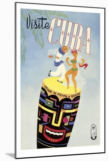 Visite Cuba-null-Mounted Giclee Print