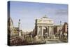 Visite de Napoléon Ier à Venise du 28 novembre au 8 décembre 1807: Entrée d-Giuseppe Borsato-Stretched Canvas