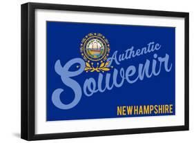 Visited New Hampshire - Authentic Souvenir-Lantern Press-Framed Art Print